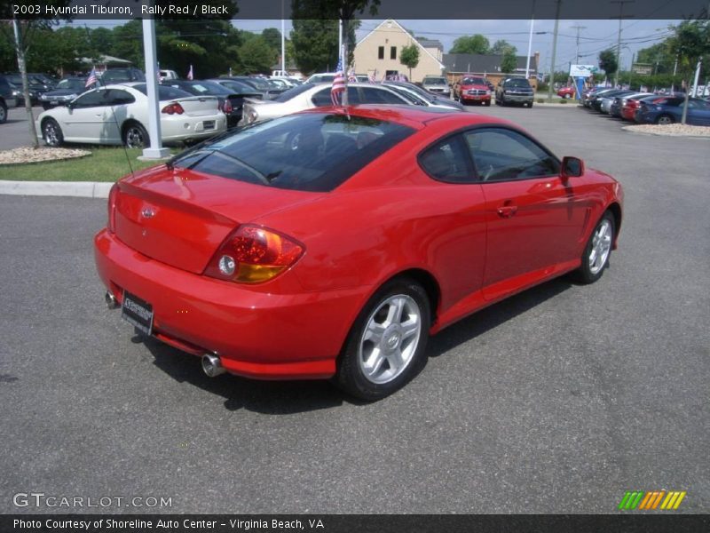 Rally Red / Black 2003 Hyundai Tiburon
