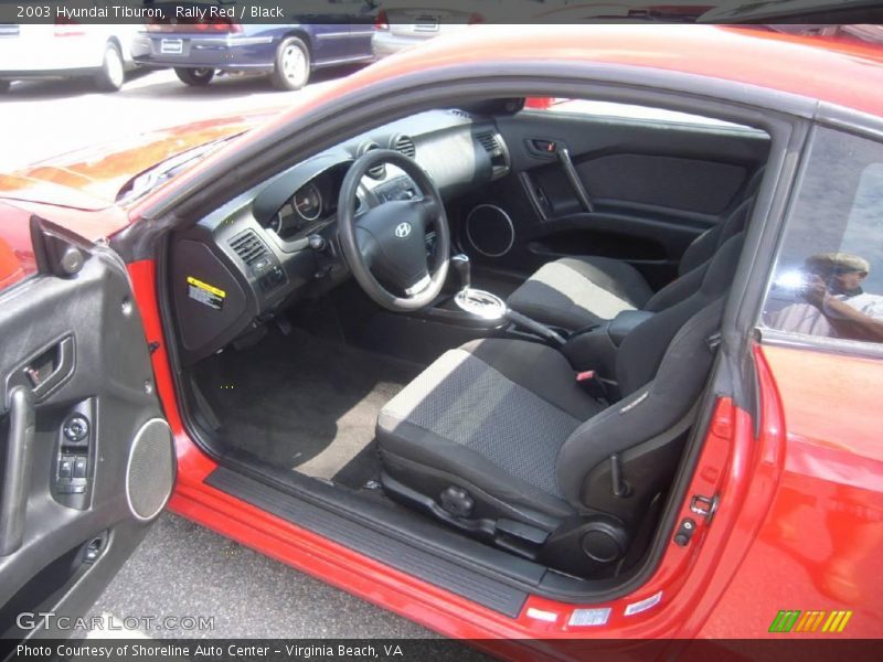Rally Red / Black 2003 Hyundai Tiburon