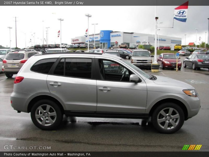 Bright Silver / Gray 2007 Hyundai Santa Fe SE 4WD