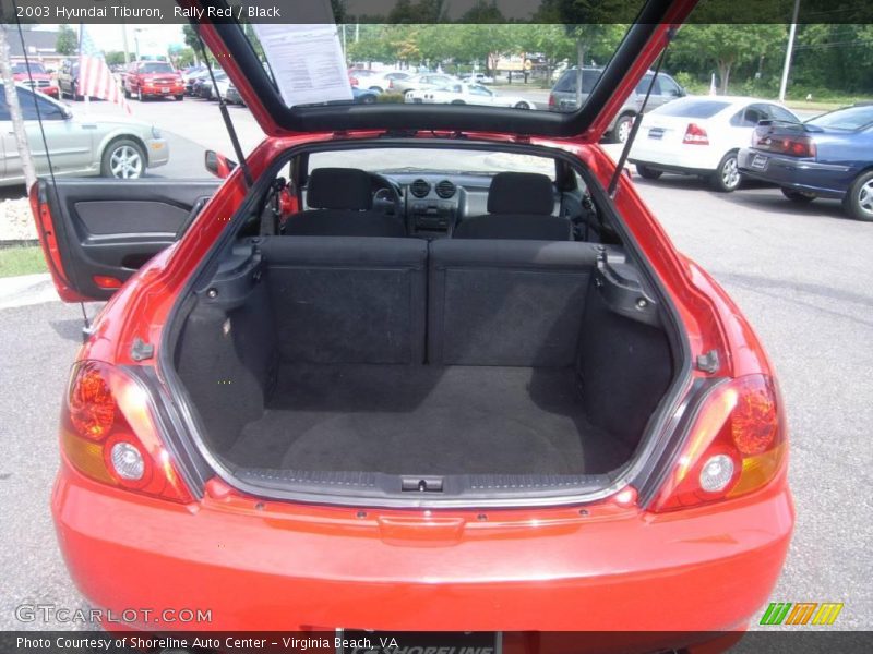Rally Red / Black 2003 Hyundai Tiburon