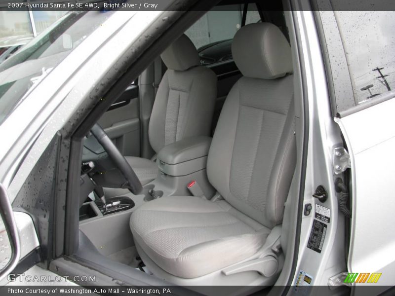 Bright Silver / Gray 2007 Hyundai Santa Fe SE 4WD