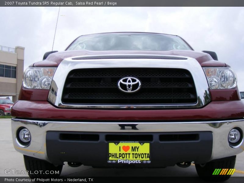 Salsa Red Pearl / Beige 2007 Toyota Tundra SR5 Regular Cab