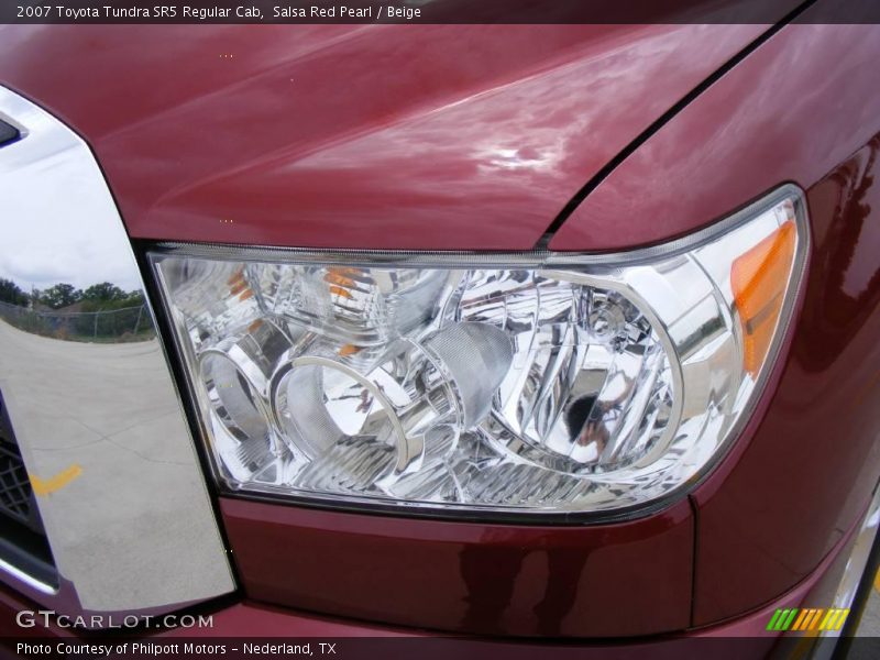 Salsa Red Pearl / Beige 2007 Toyota Tundra SR5 Regular Cab