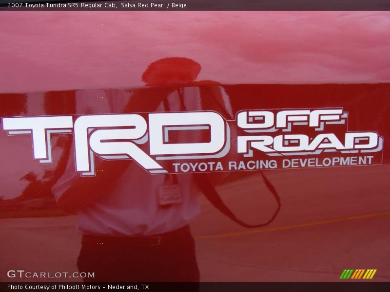 Salsa Red Pearl / Beige 2007 Toyota Tundra SR5 Regular Cab