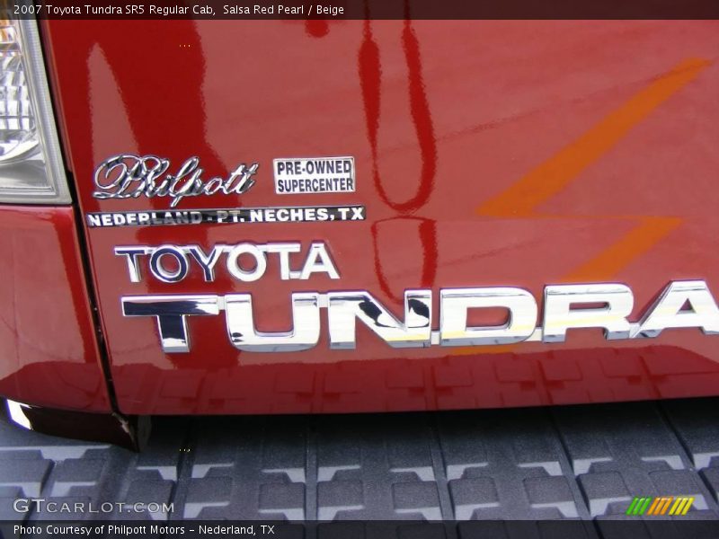 Salsa Red Pearl / Beige 2007 Toyota Tundra SR5 Regular Cab