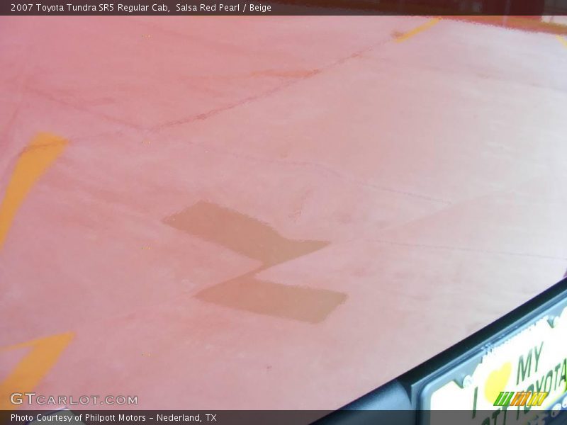 Salsa Red Pearl / Beige 2007 Toyota Tundra SR5 Regular Cab