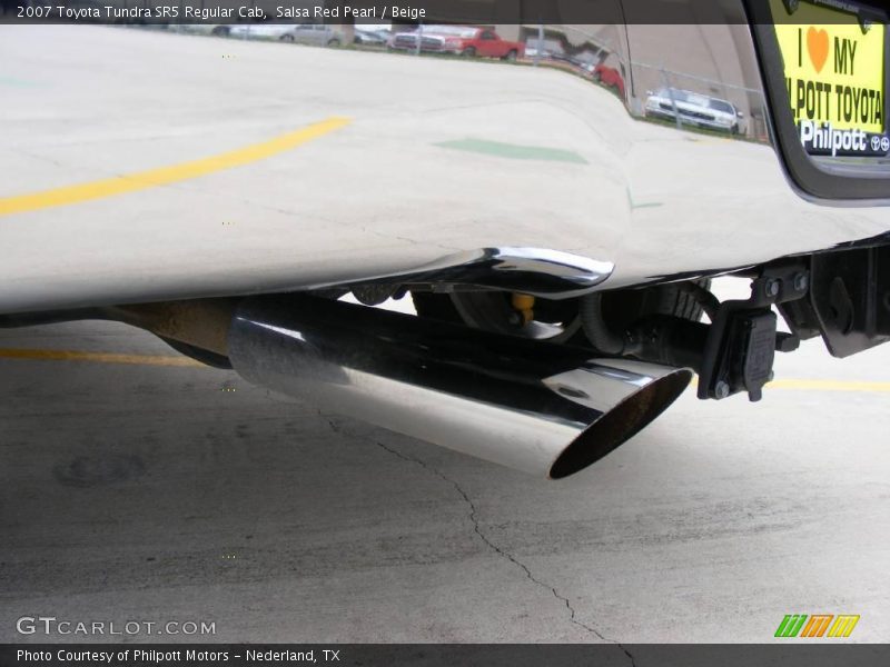 Salsa Red Pearl / Beige 2007 Toyota Tundra SR5 Regular Cab