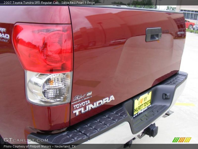 Salsa Red Pearl / Beige 2007 Toyota Tundra SR5 Regular Cab