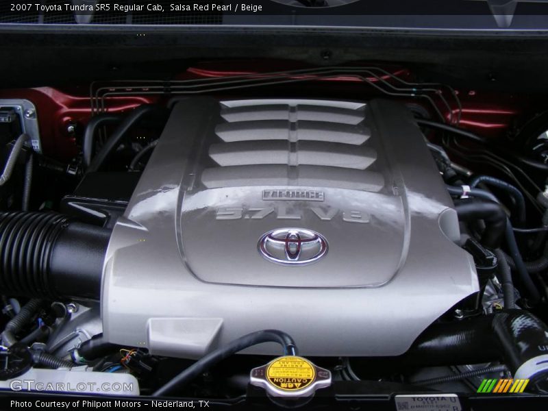 Salsa Red Pearl / Beige 2007 Toyota Tundra SR5 Regular Cab