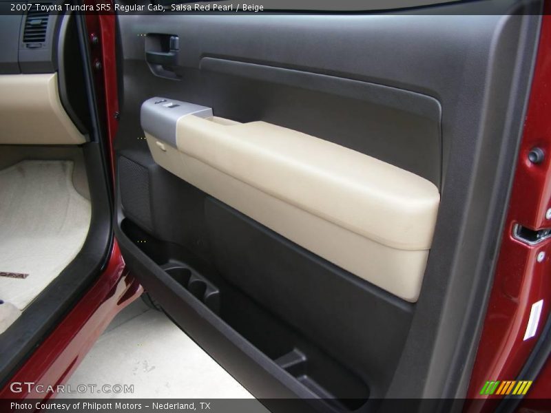Salsa Red Pearl / Beige 2007 Toyota Tundra SR5 Regular Cab