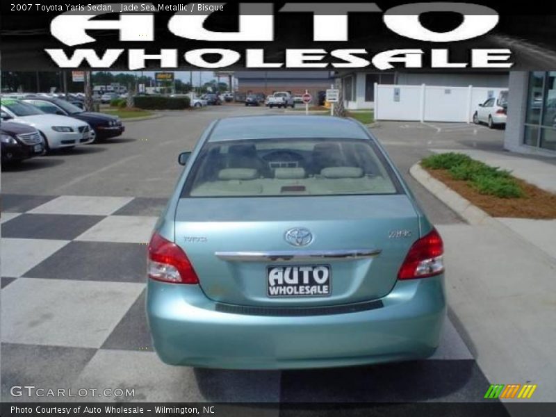 Jade Sea Metallic / Bisque 2007 Toyota Yaris Sedan