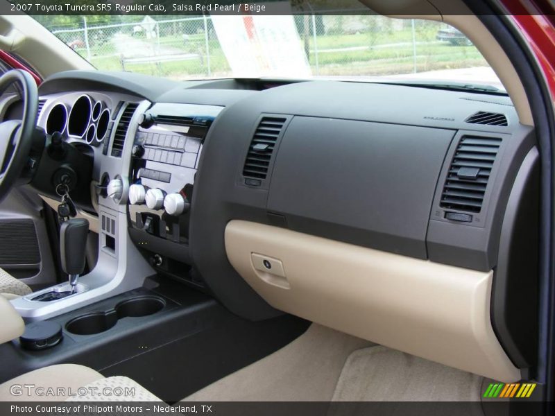 Salsa Red Pearl / Beige 2007 Toyota Tundra SR5 Regular Cab