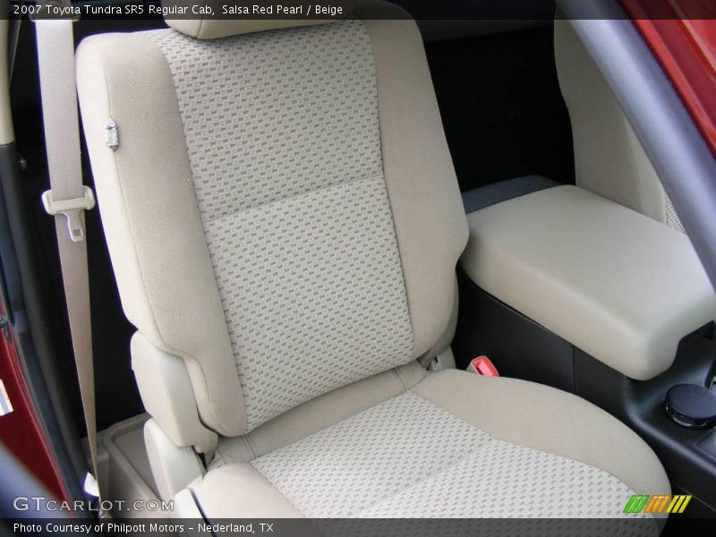 Salsa Red Pearl / Beige 2007 Toyota Tundra SR5 Regular Cab