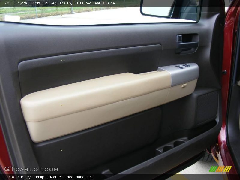 Salsa Red Pearl / Beige 2007 Toyota Tundra SR5 Regular Cab