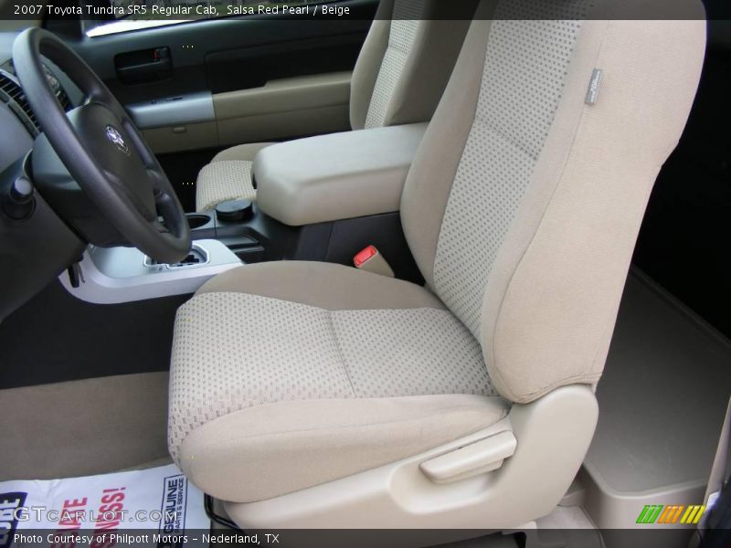 Salsa Red Pearl / Beige 2007 Toyota Tundra SR5 Regular Cab