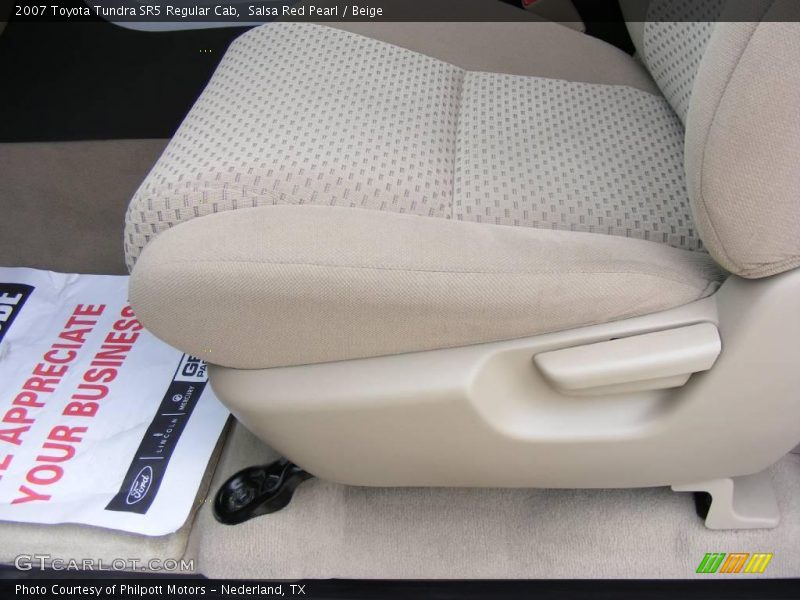 Salsa Red Pearl / Beige 2007 Toyota Tundra SR5 Regular Cab