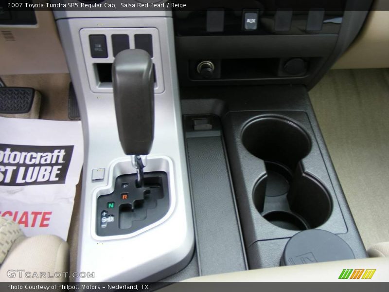 Salsa Red Pearl / Beige 2007 Toyota Tundra SR5 Regular Cab