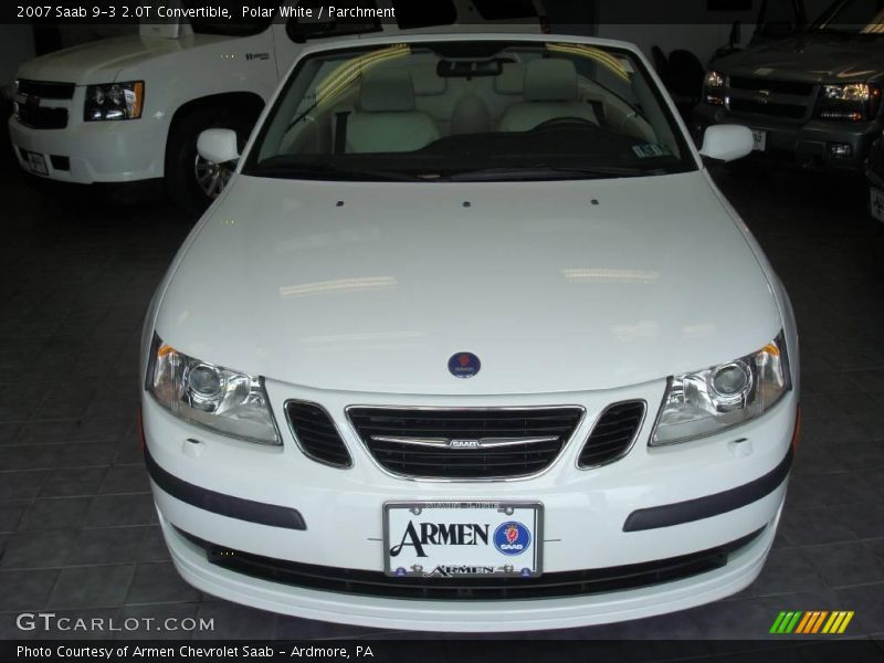 Polar White / Parchment 2007 Saab 9-3 2.0T Convertible