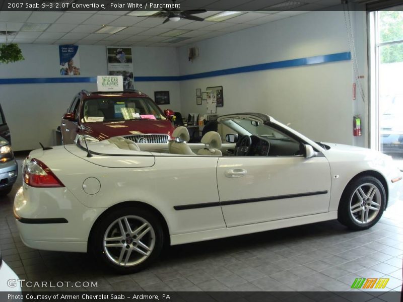 Polar White / Parchment 2007 Saab 9-3 2.0T Convertible