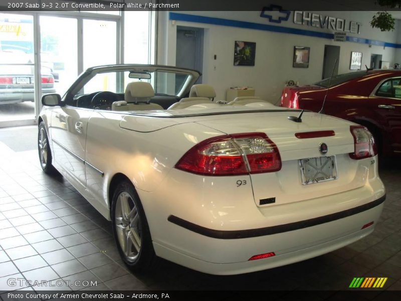 Polar White / Parchment 2007 Saab 9-3 2.0T Convertible