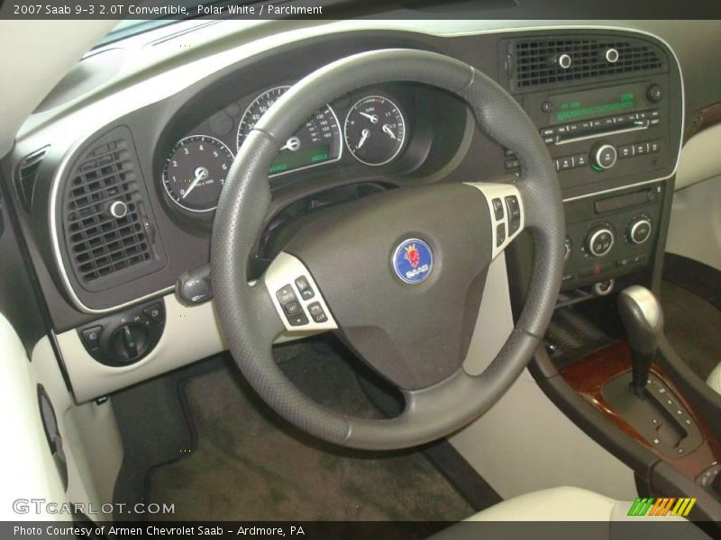 Polar White / Parchment 2007 Saab 9-3 2.0T Convertible