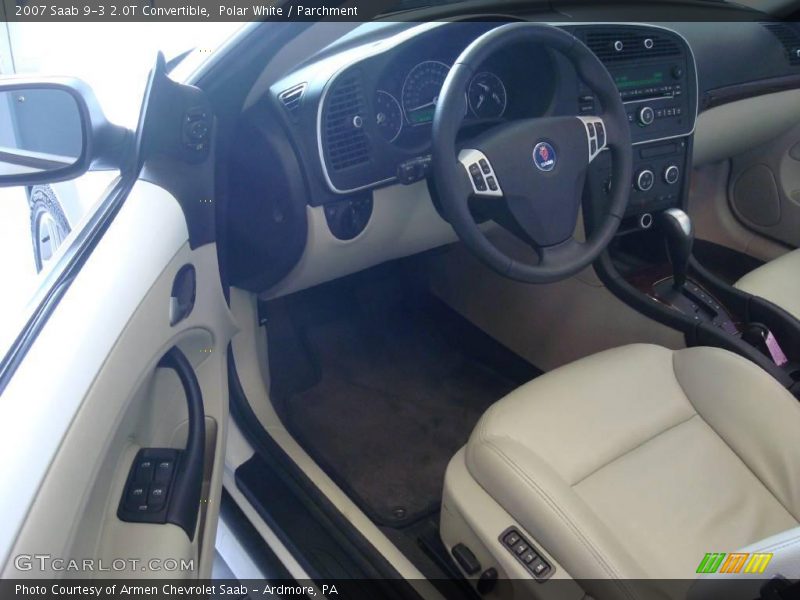 Polar White / Parchment 2007 Saab 9-3 2.0T Convertible
