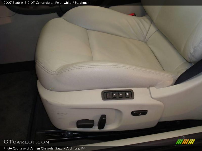 Polar White / Parchment 2007 Saab 9-3 2.0T Convertible