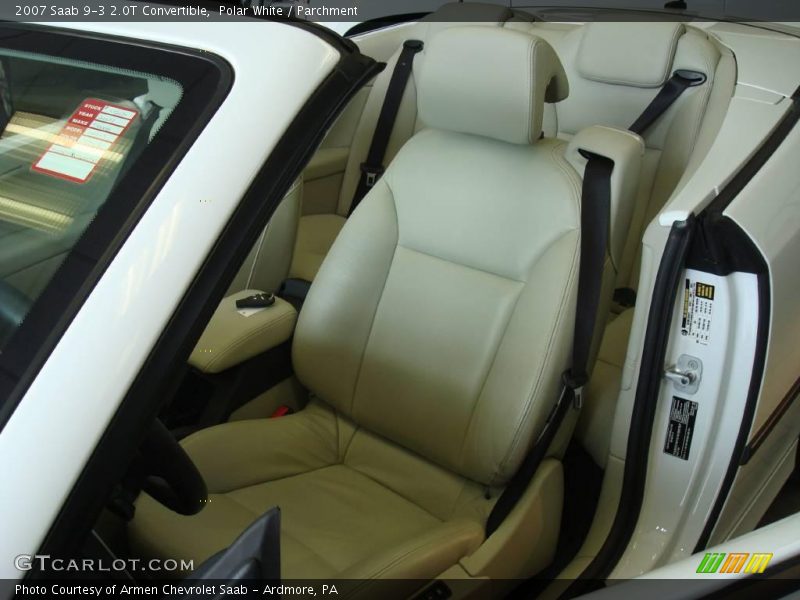 Polar White / Parchment 2007 Saab 9-3 2.0T Convertible
