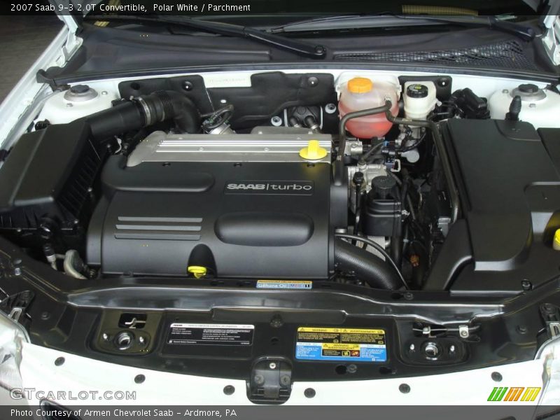 Polar White / Parchment 2007 Saab 9-3 2.0T Convertible