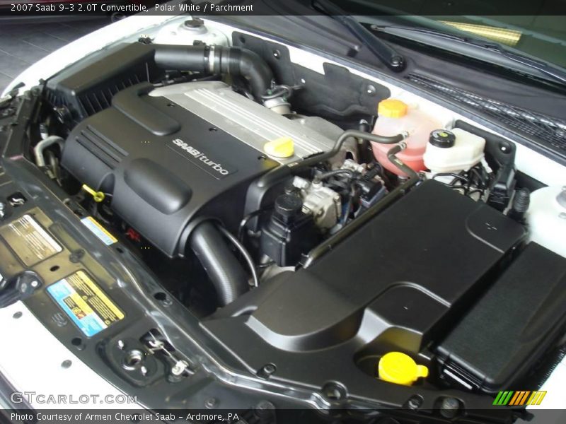 Polar White / Parchment 2007 Saab 9-3 2.0T Convertible