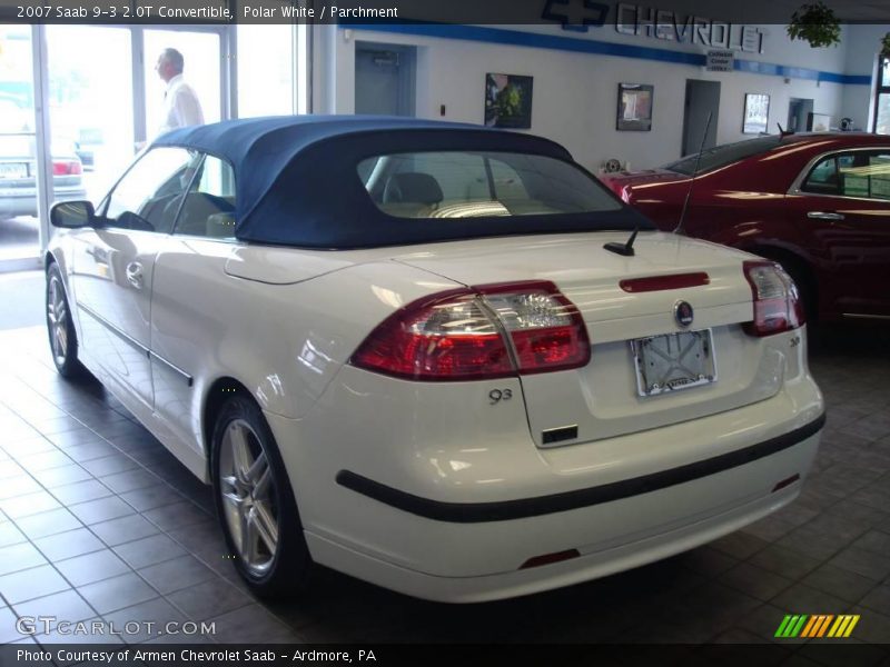 Polar White / Parchment 2007 Saab 9-3 2.0T Convertible