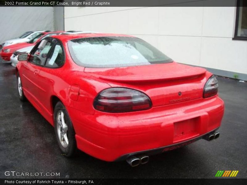 Bright Red / Graphite 2002 Pontiac Grand Prix GT Coupe