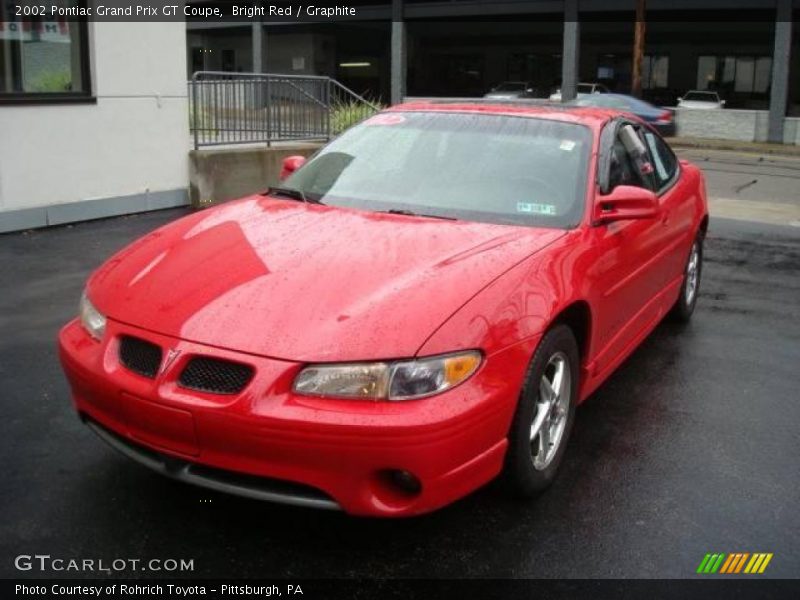 Bright Red / Graphite 2002 Pontiac Grand Prix GT Coupe