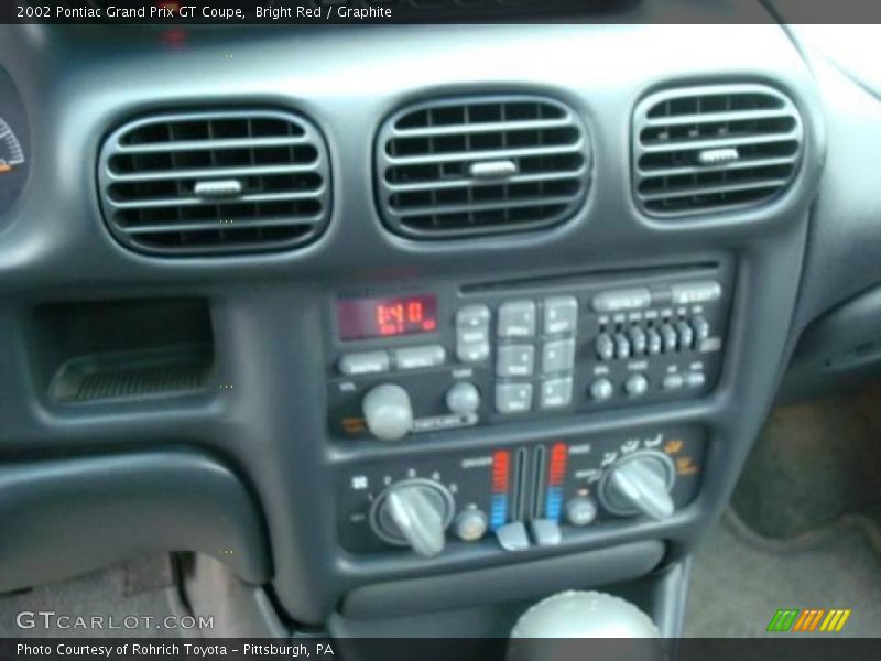 Bright Red / Graphite 2002 Pontiac Grand Prix GT Coupe