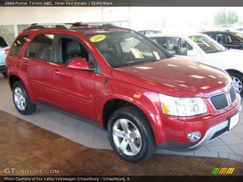 Fever Red Metallic / Ebony Black 2006 Pontiac Torrent AWD