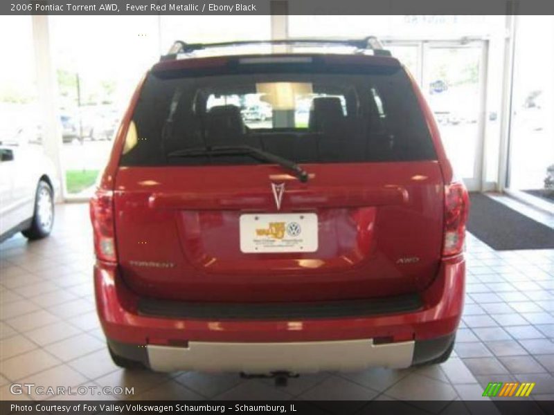 Fever Red Metallic / Ebony Black 2006 Pontiac Torrent AWD