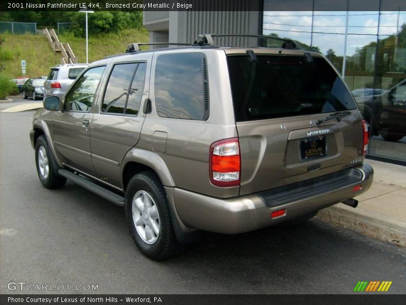 Bronzed Gray Metallic / Beige 2001 Nissan Pathfinder LE 4x4