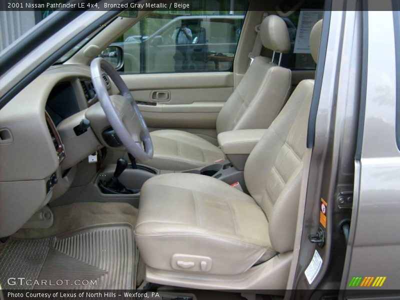 Bronzed Gray Metallic / Beige 2001 Nissan Pathfinder LE 4x4