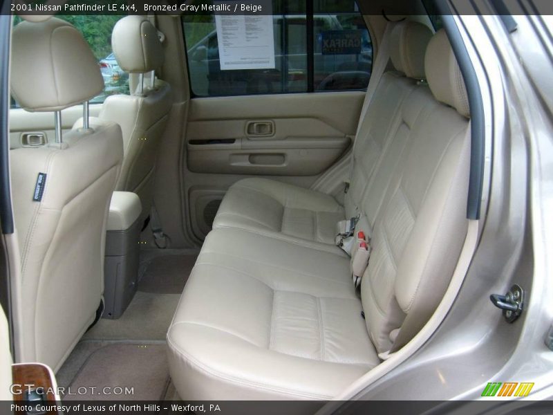 Bronzed Gray Metallic / Beige 2001 Nissan Pathfinder LE 4x4