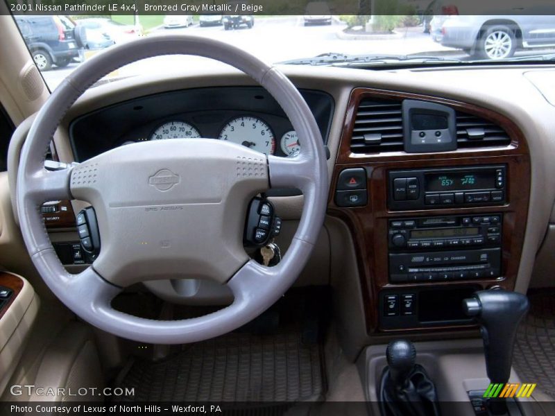 Bronzed Gray Metallic / Beige 2001 Nissan Pathfinder LE 4x4