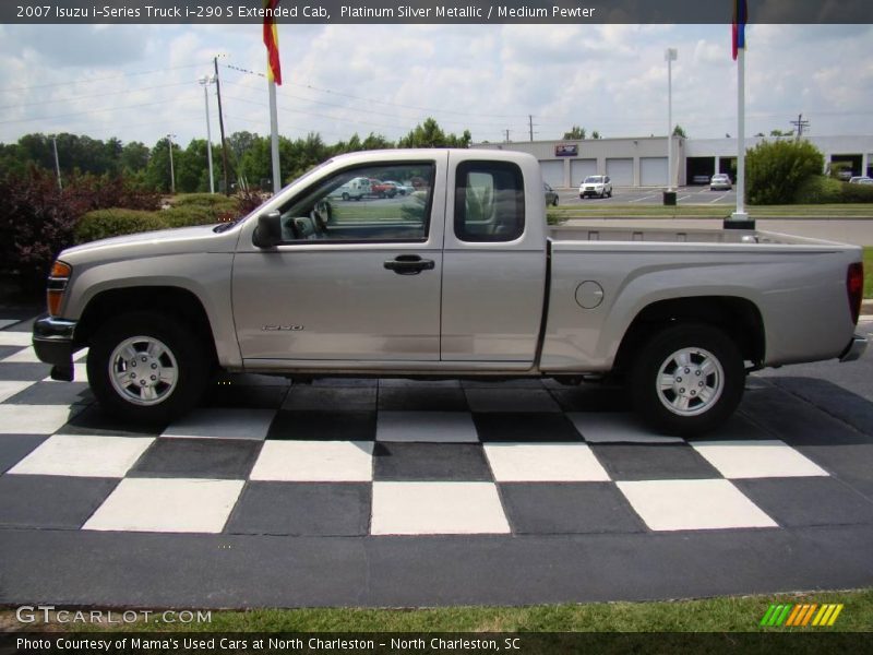 Platinum Silver Metallic / Medium Pewter 2007 Isuzu i-Series Truck i-290 S Extended Cab