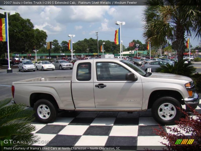 Platinum Silver Metallic / Medium Pewter 2007 Isuzu i-Series Truck i-290 S Extended Cab