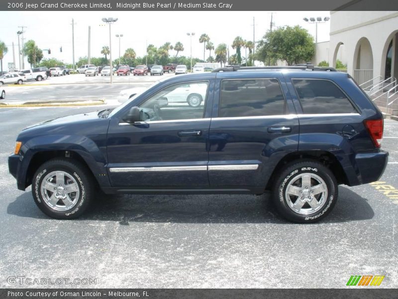 Midnight Blue Pearl / Medium Slate Gray 2006 Jeep Grand Cherokee Limited