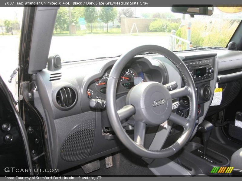 Black / Dark Slate Gray/Medium Slate Gray 2007 Jeep Wrangler Unlimited X 4x4