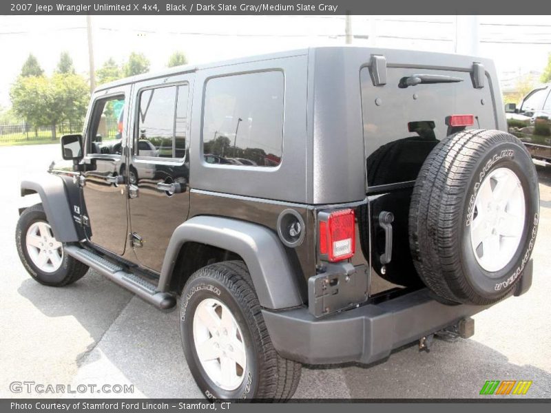 Black / Dark Slate Gray/Medium Slate Gray 2007 Jeep Wrangler Unlimited X 4x4