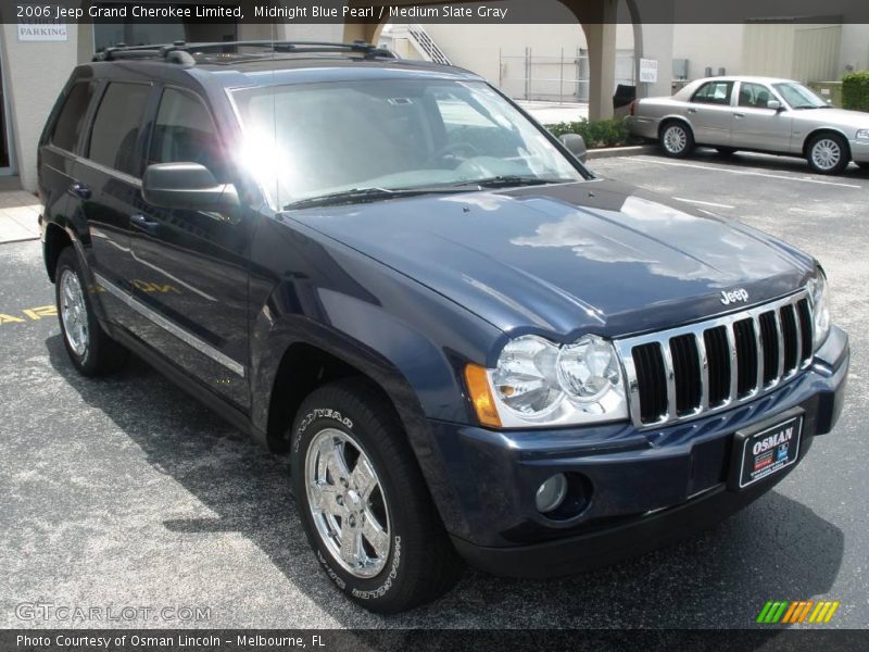 Midnight Blue Pearl / Medium Slate Gray 2006 Jeep Grand Cherokee Limited