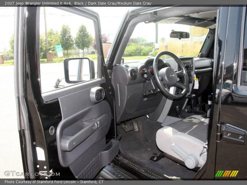 Black / Dark Slate Gray/Medium Slate Gray 2007 Jeep Wrangler Unlimited X 4x4