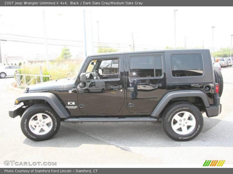 Black / Dark Slate Gray/Medium Slate Gray 2007 Jeep Wrangler Unlimited X 4x4