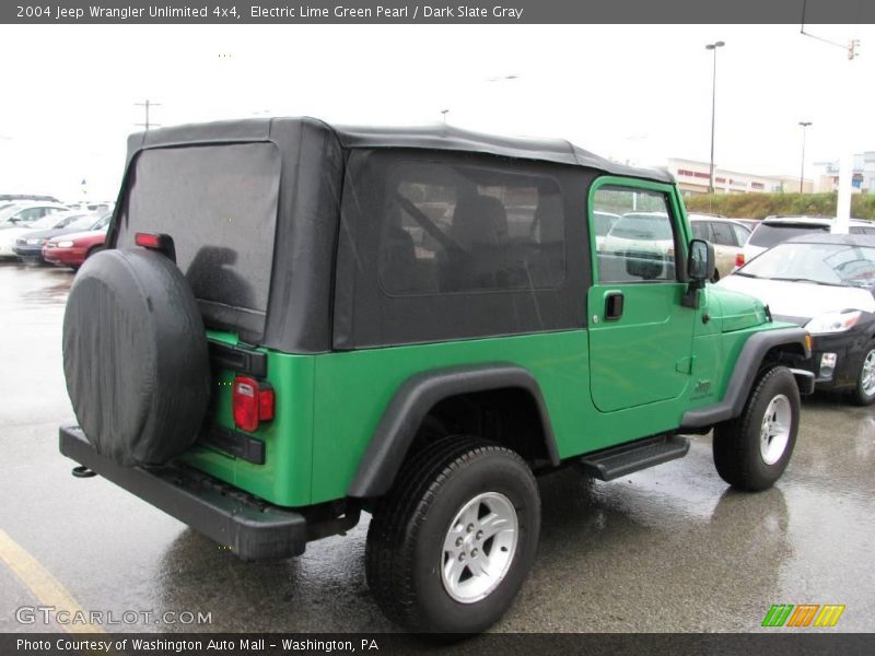 Electric Lime Green Pearl / Dark Slate Gray 2004 Jeep Wrangler Unlimited 4x4