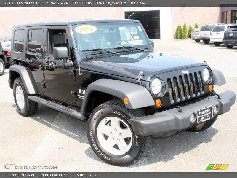 Black / Dark Slate Gray/Medium Slate Gray 2007 Jeep Wrangler Unlimited X 4x4